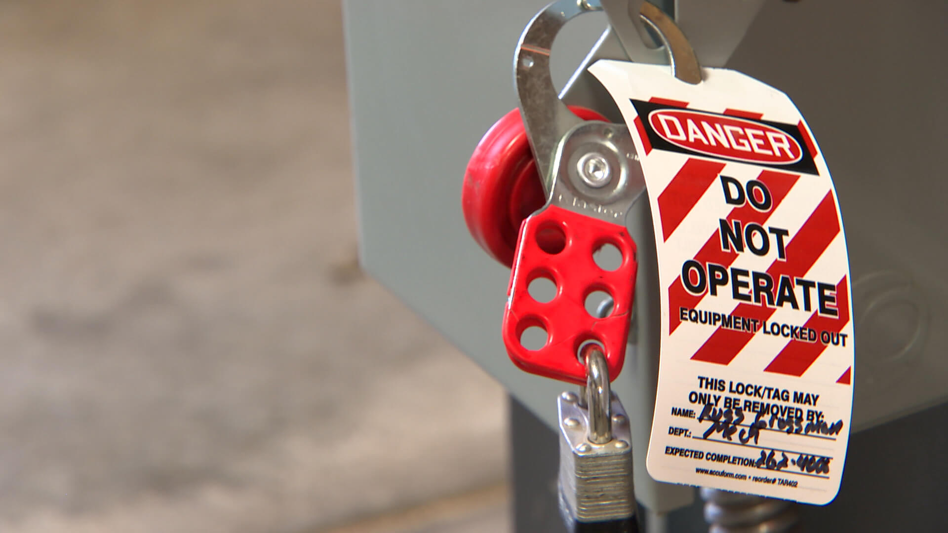 Lockout Tagout